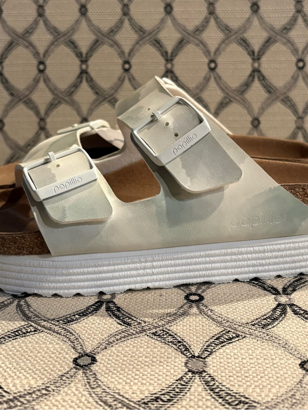 NEW Birkenstock PAPILLIO VEGAN Arizona Grooved SANDAL Women's 7 EU 38